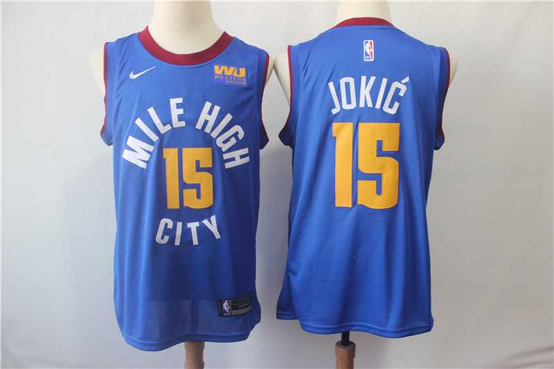 Nuggets 15 Nikola Jokic Blue Nike Swingman Jersey,We sell and wholesale Nuggets 15 Nikola Jokic Blue Nike Swingman Jersey on line form chian!